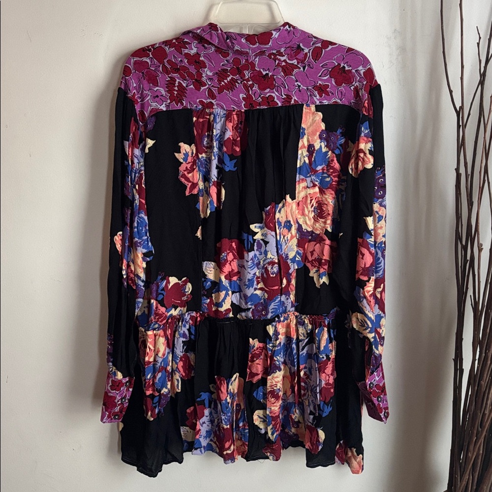 Free People | Brunch A Bunch Floral Tunic Sz S - Picture 13 of 13